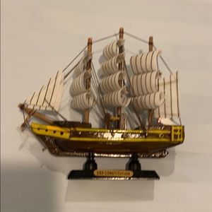 Hand made USS constitution boat